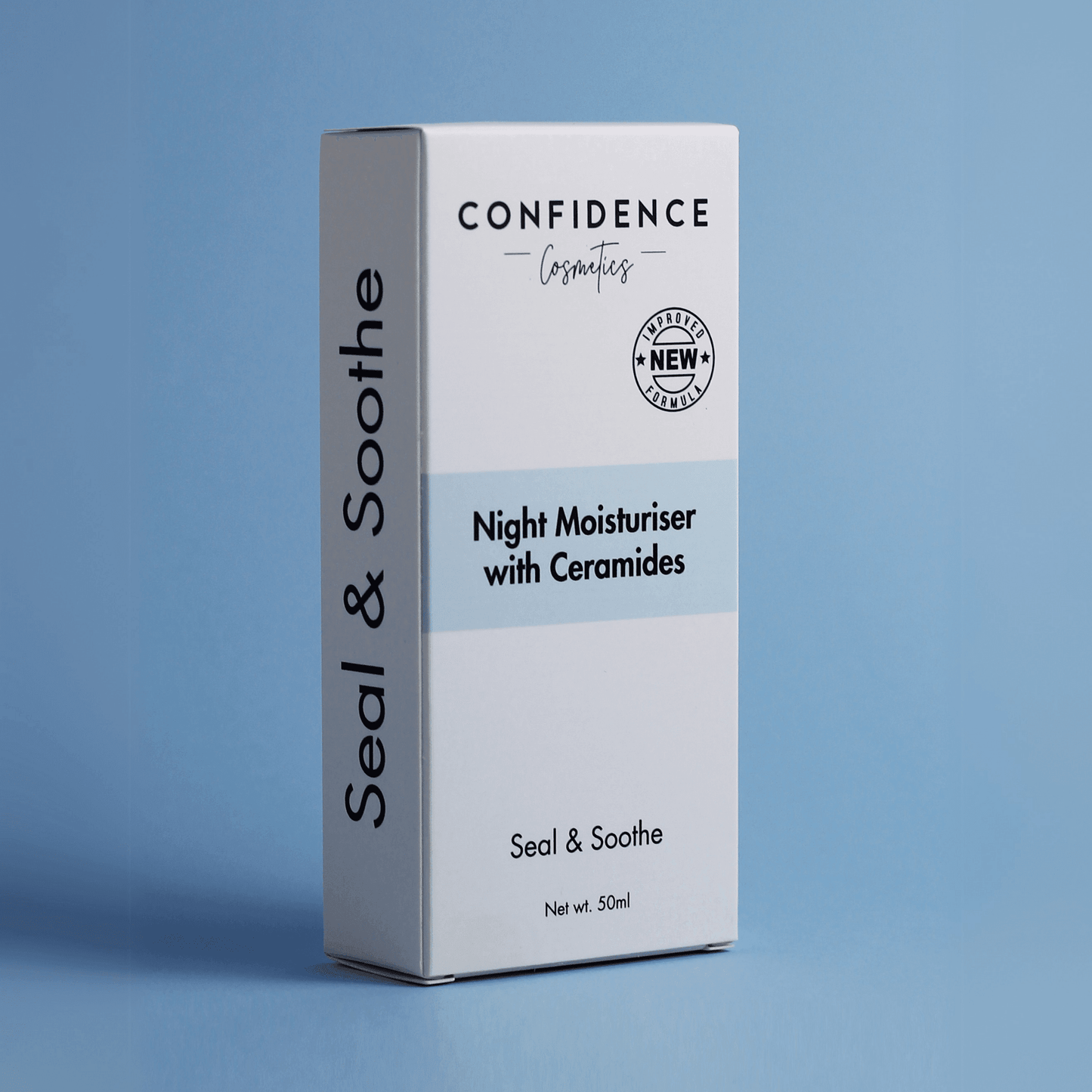 (New Formulation) Seal & Soothe Night Moisturiser with Ceramides - Confidence Cosmetics