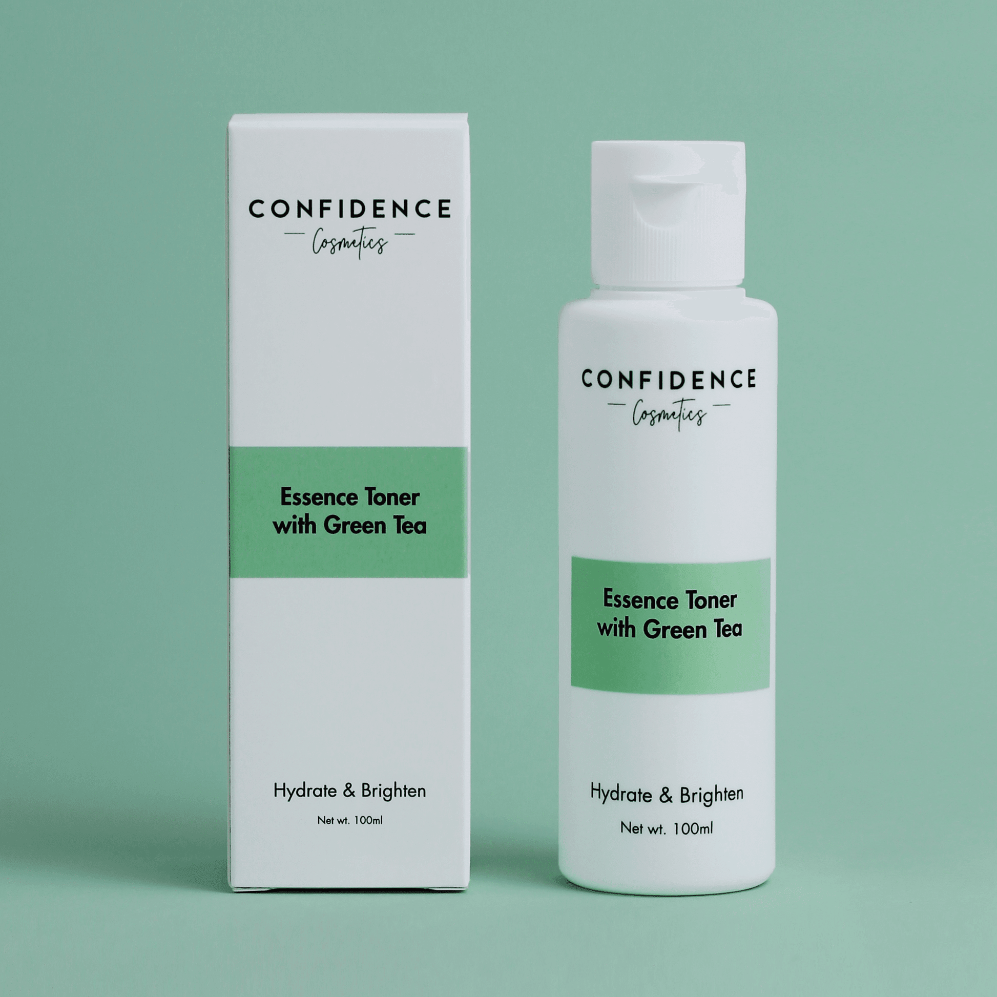 Hydrate & Brighten Essence Toner with Green Tea - Confidence Cosmetics