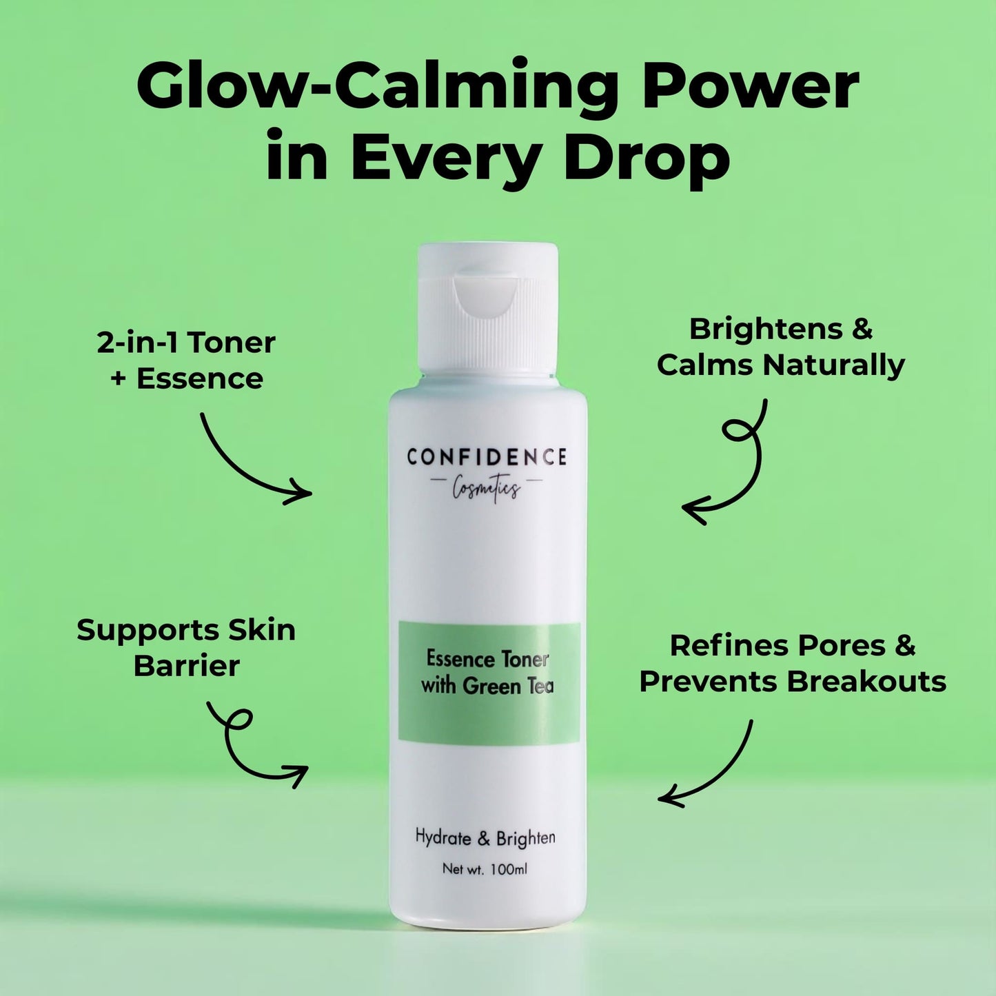 Hydrate & Brighten Essence Toner with Green Tea