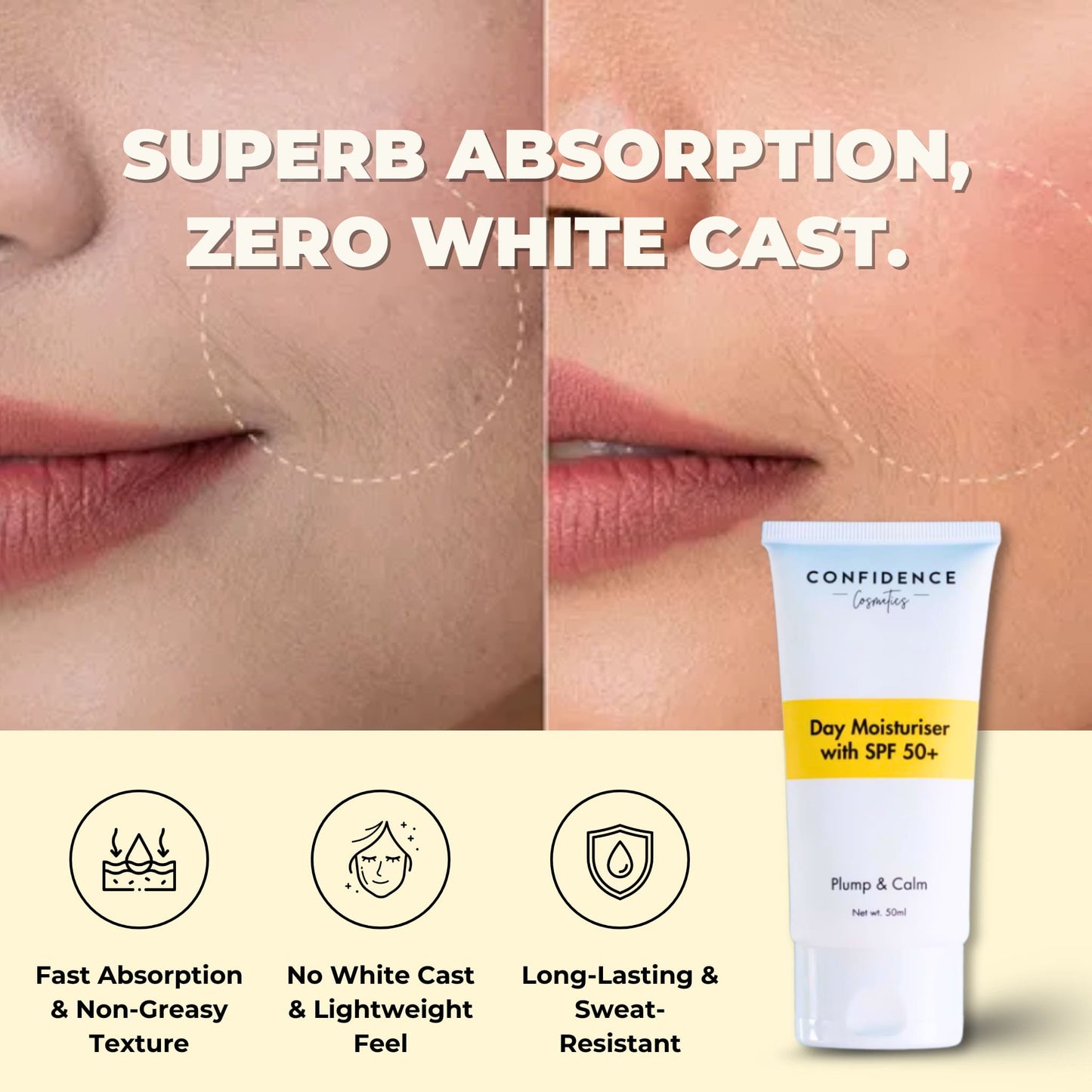 (New Formulation) Plump & Calm Day Moisturiser with SPF 50+