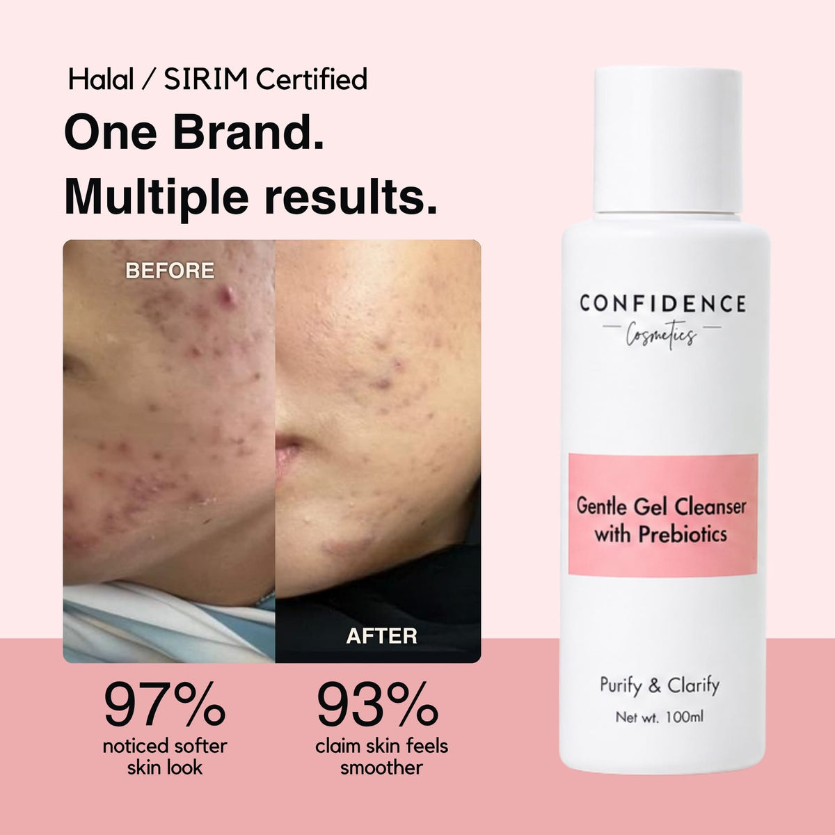 Purify & Clarify Gentle Gel Cleanser With Prebiotics