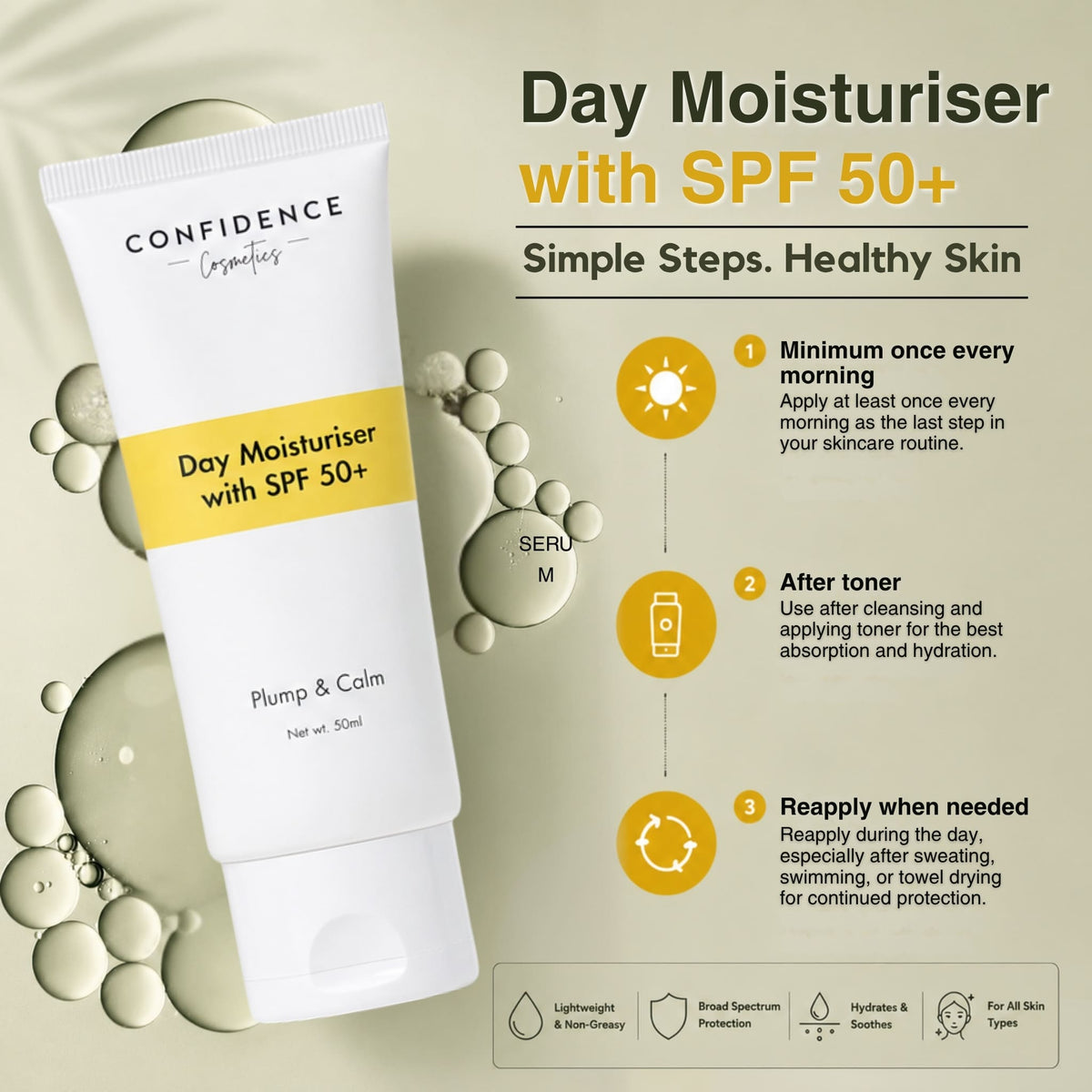 Plump & Calm Day Moisturiser with SPF 50+