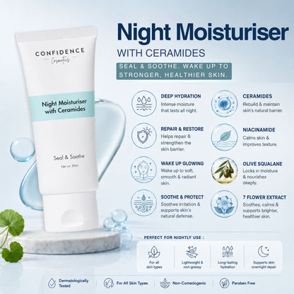 Seal & Soothe Night Moisturiser with Ceramides