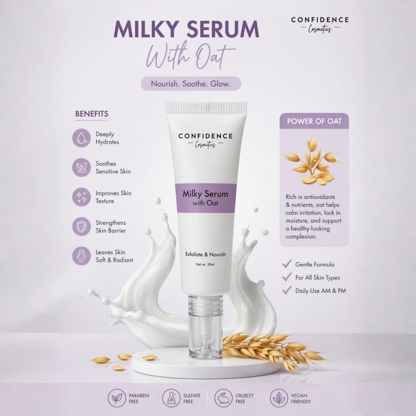 (New) Exfoliate & Nourish Milky Serum with Oat