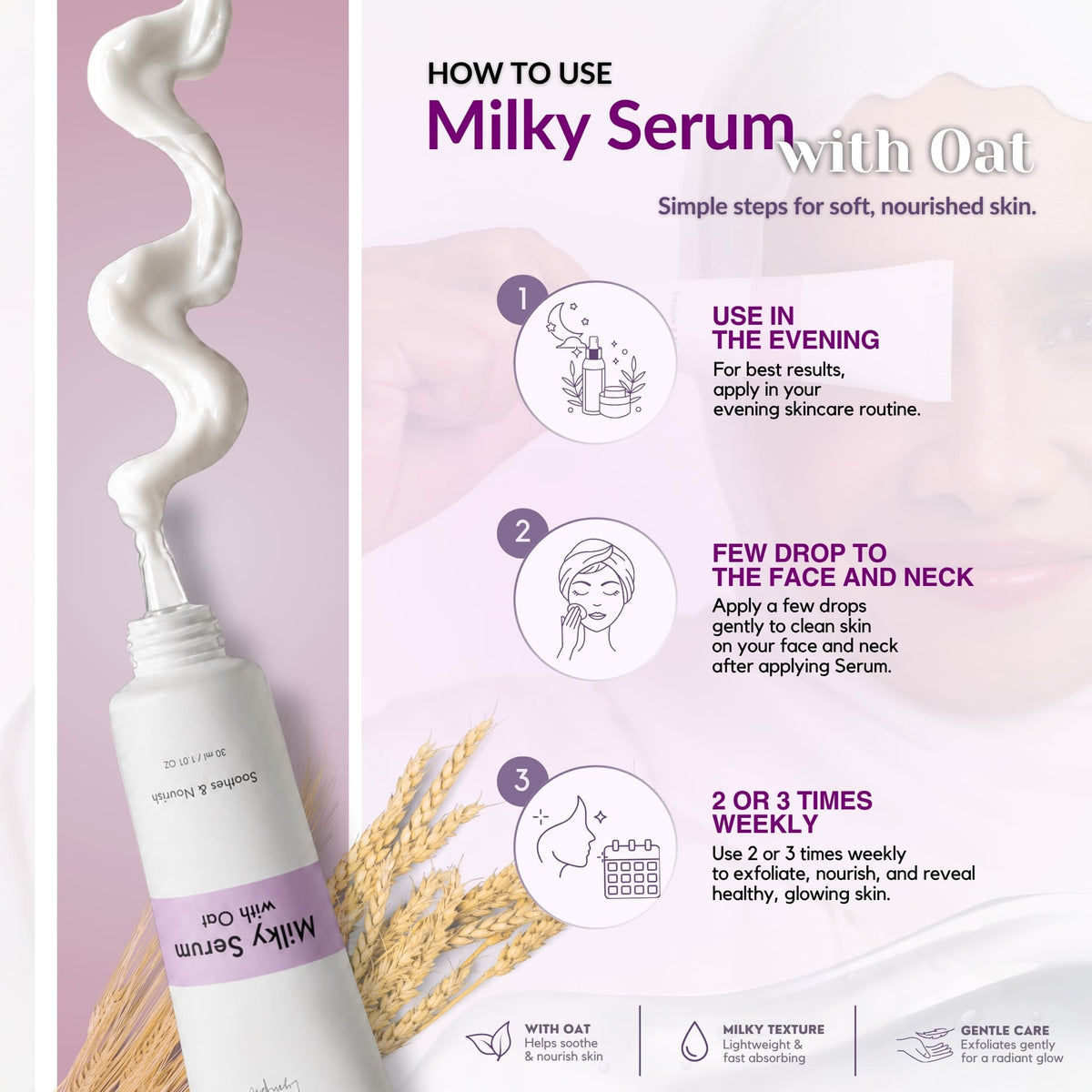 (New) Exfoliate & Nourish Milky Serum with Oat