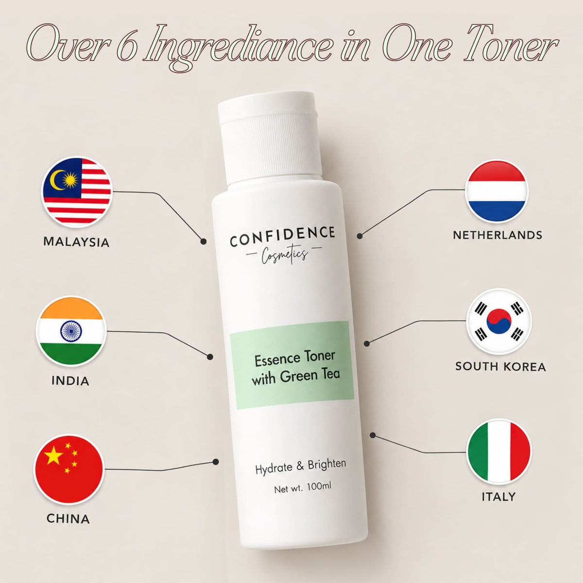 Hydrate & Brighten Essence Toner with Green Tea