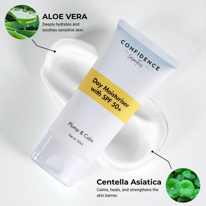 (New Formulation) Plump & Calm Day Moisturiser with SPF 50+